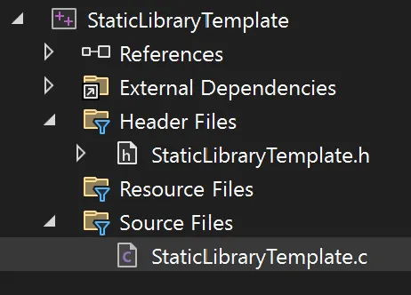 Updated project template