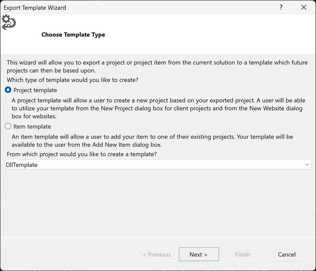Export DLL Template