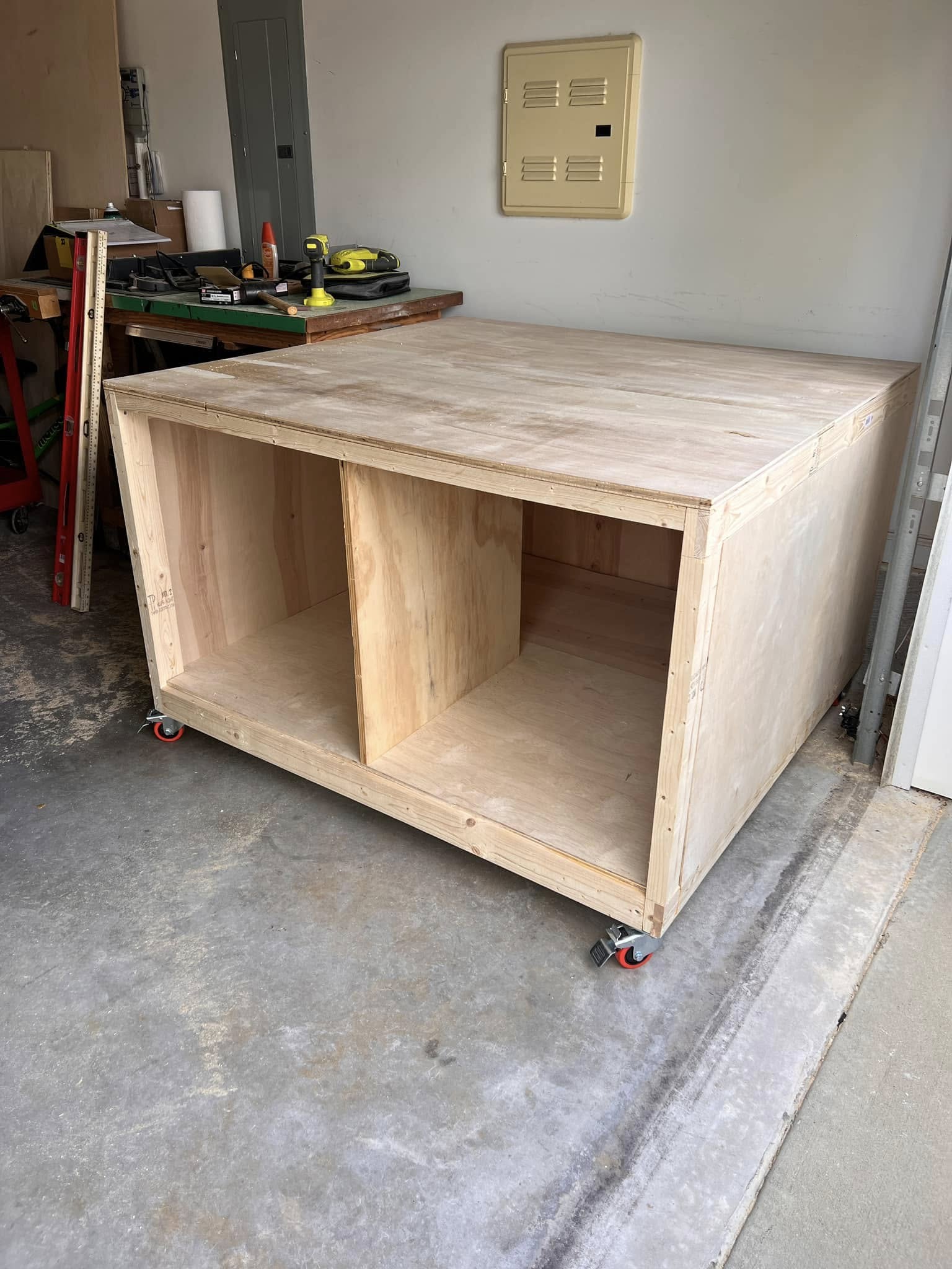 Finished rolling cabinet for Shapeoko 4 XXL CNC