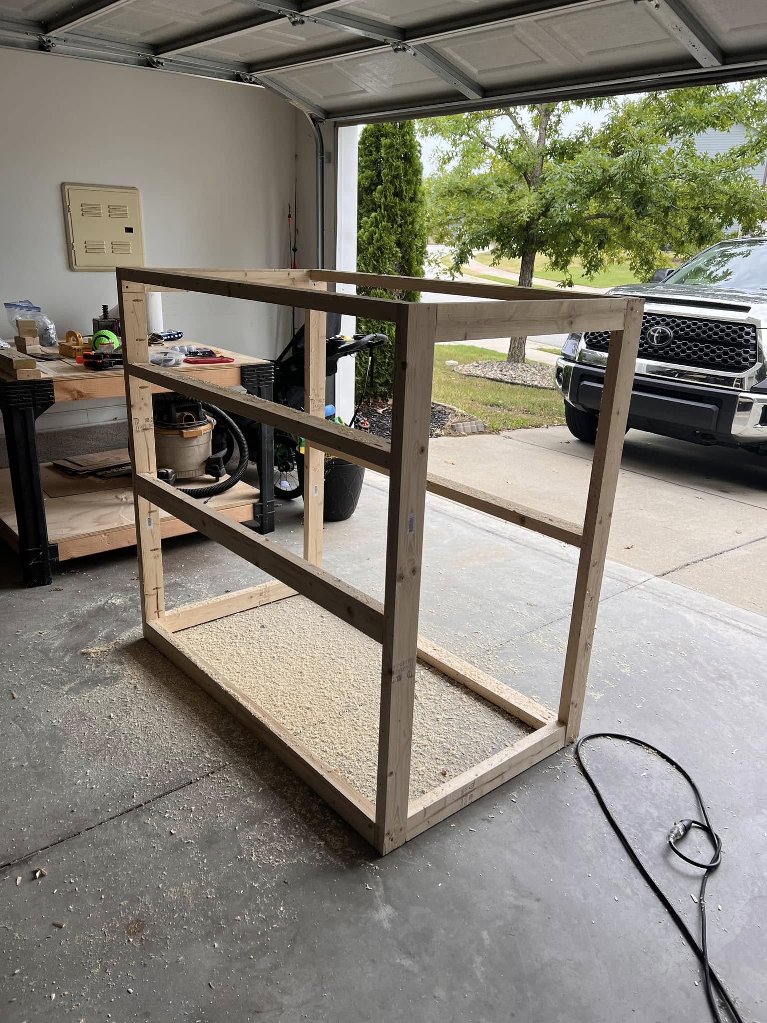 CNC cabinet frame assembled