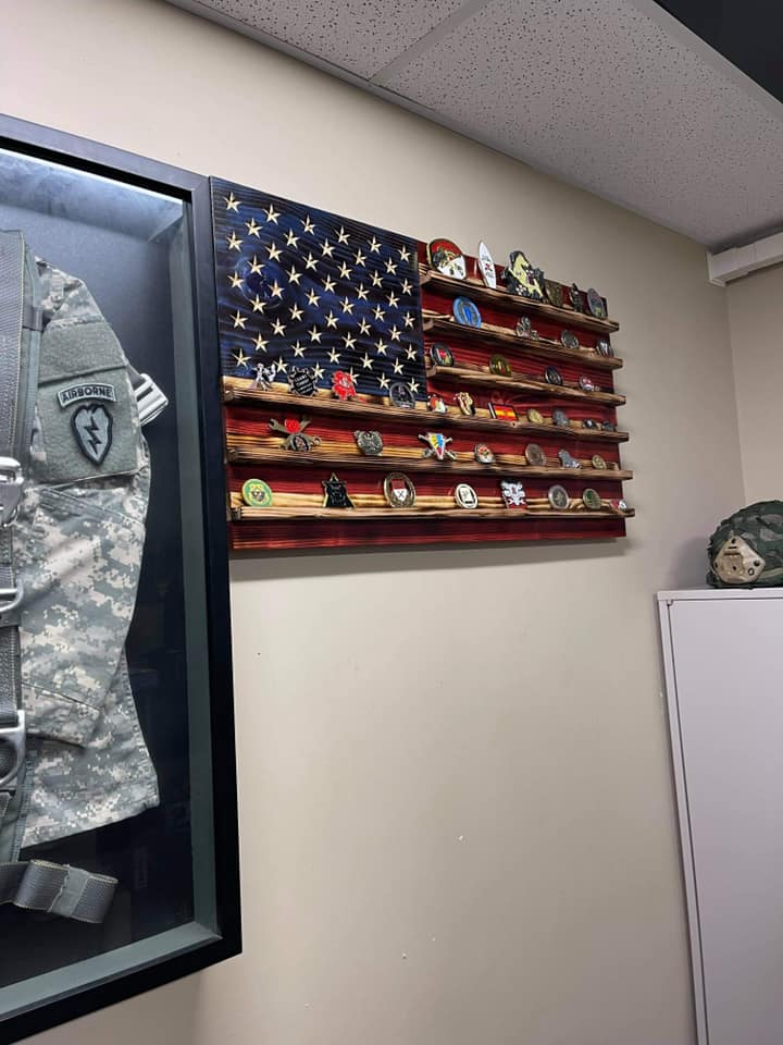 Customer photo of full coin rack