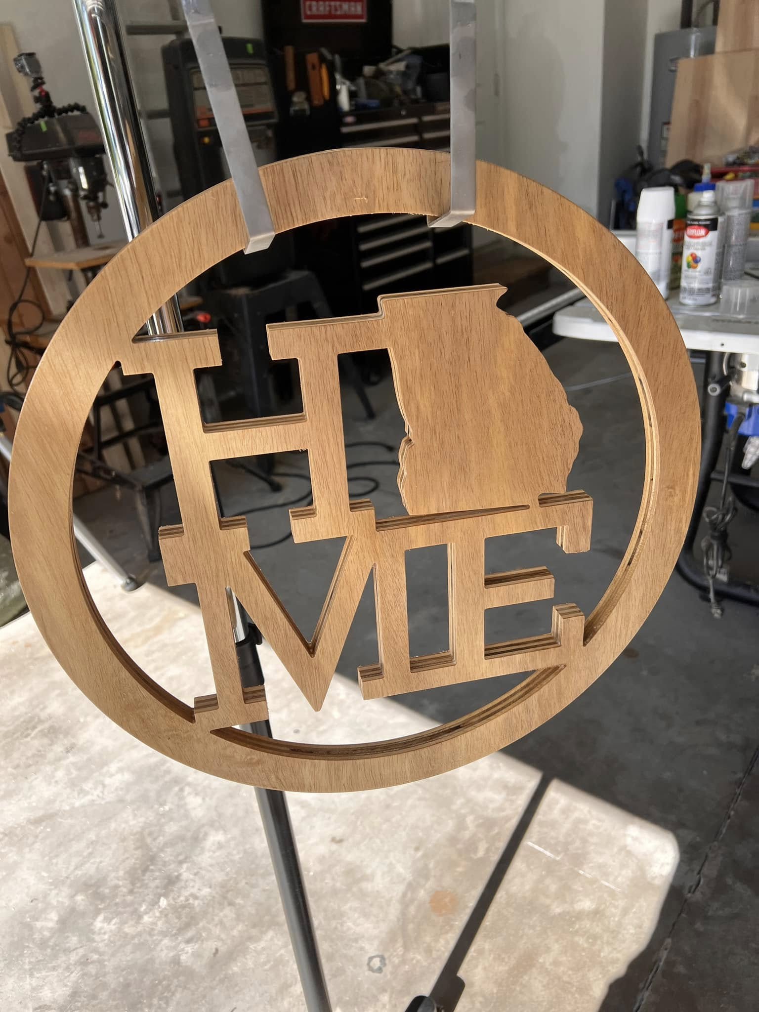 Georgia home sign before finish