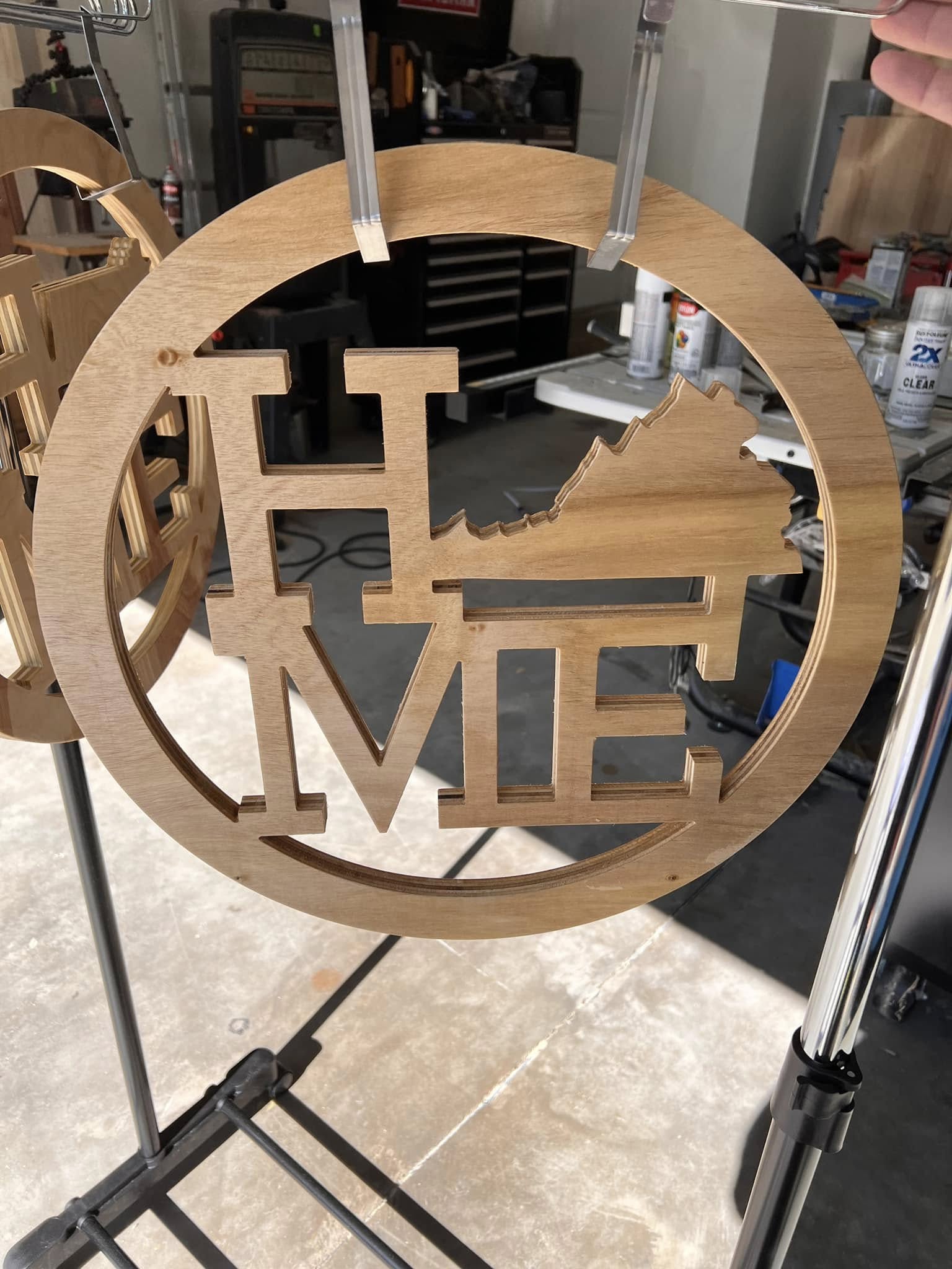 Virginia home sign before finish