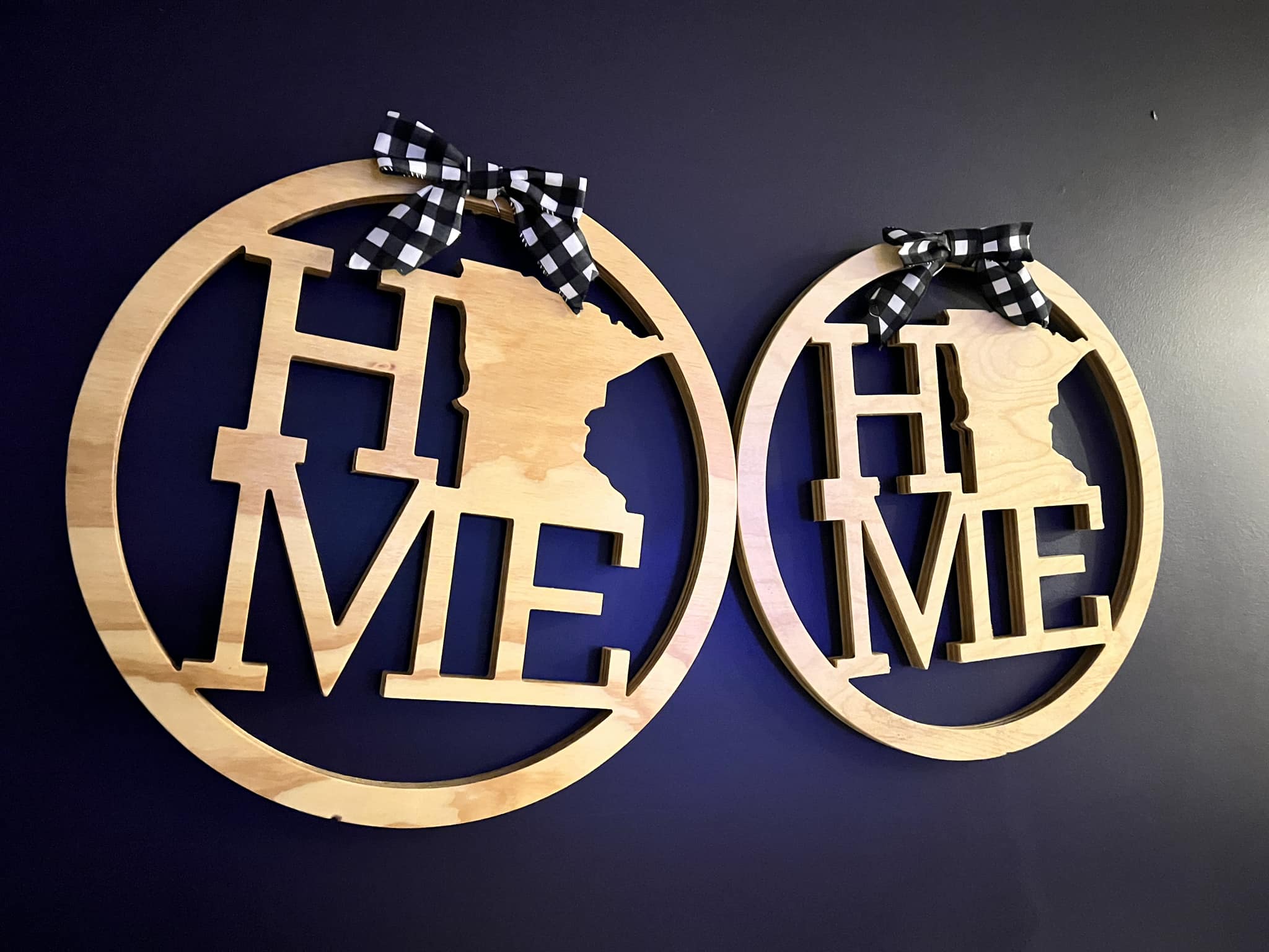 Finished Minnesota home sign