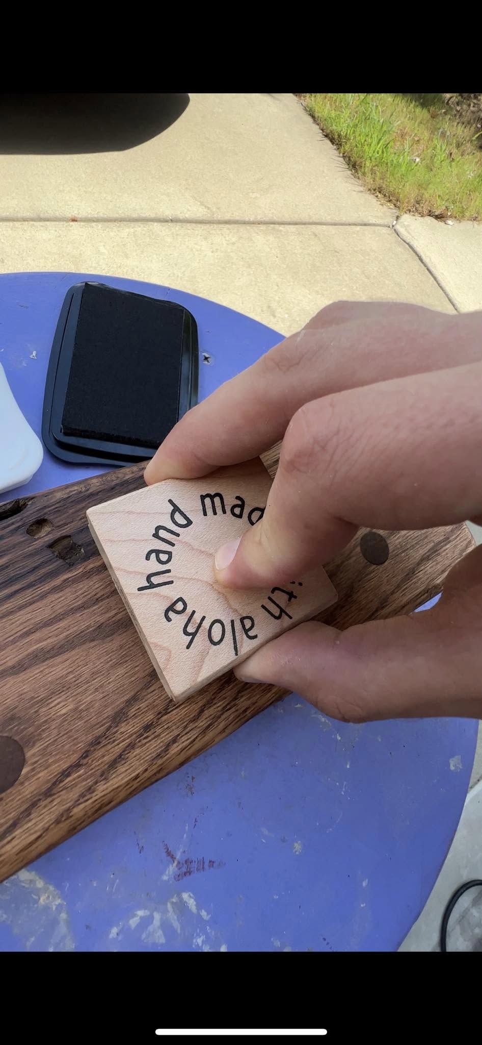 Wooden signature piece, third variation