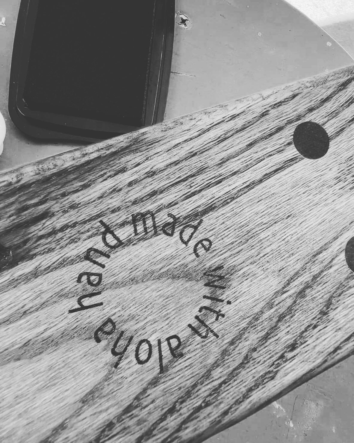 Wooden signature piece