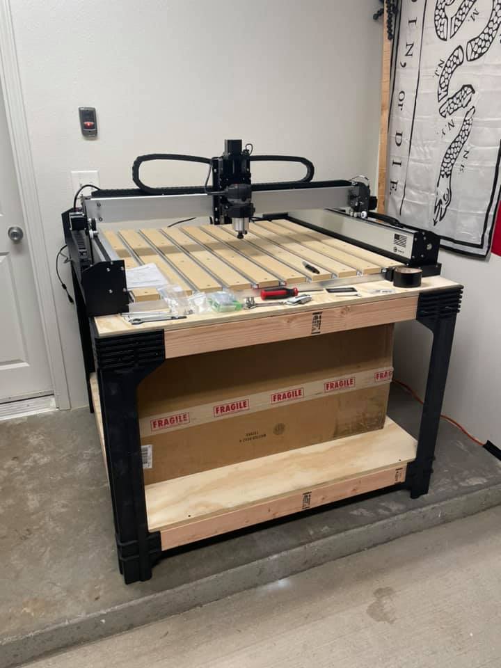 Woodworking shop setup in Hawaii