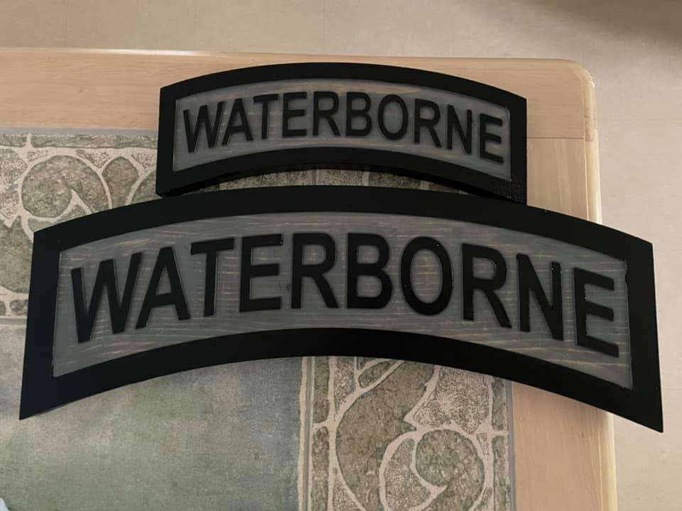 Custom waterborne wooden tab